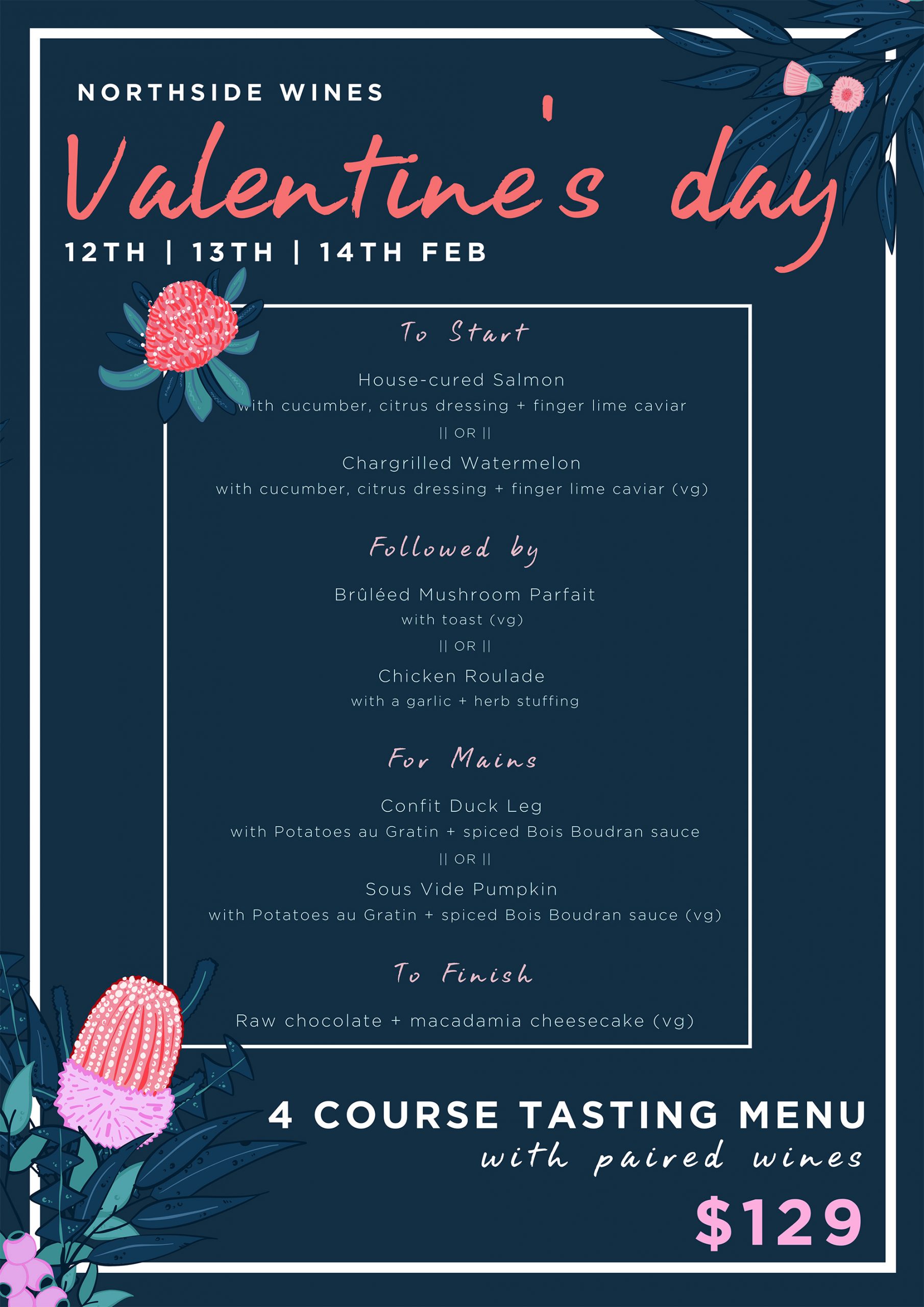 Valentines Delivery NorthsideWines