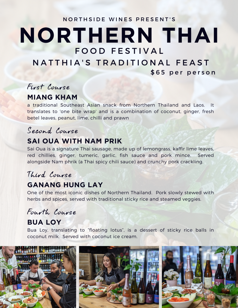Thai menu